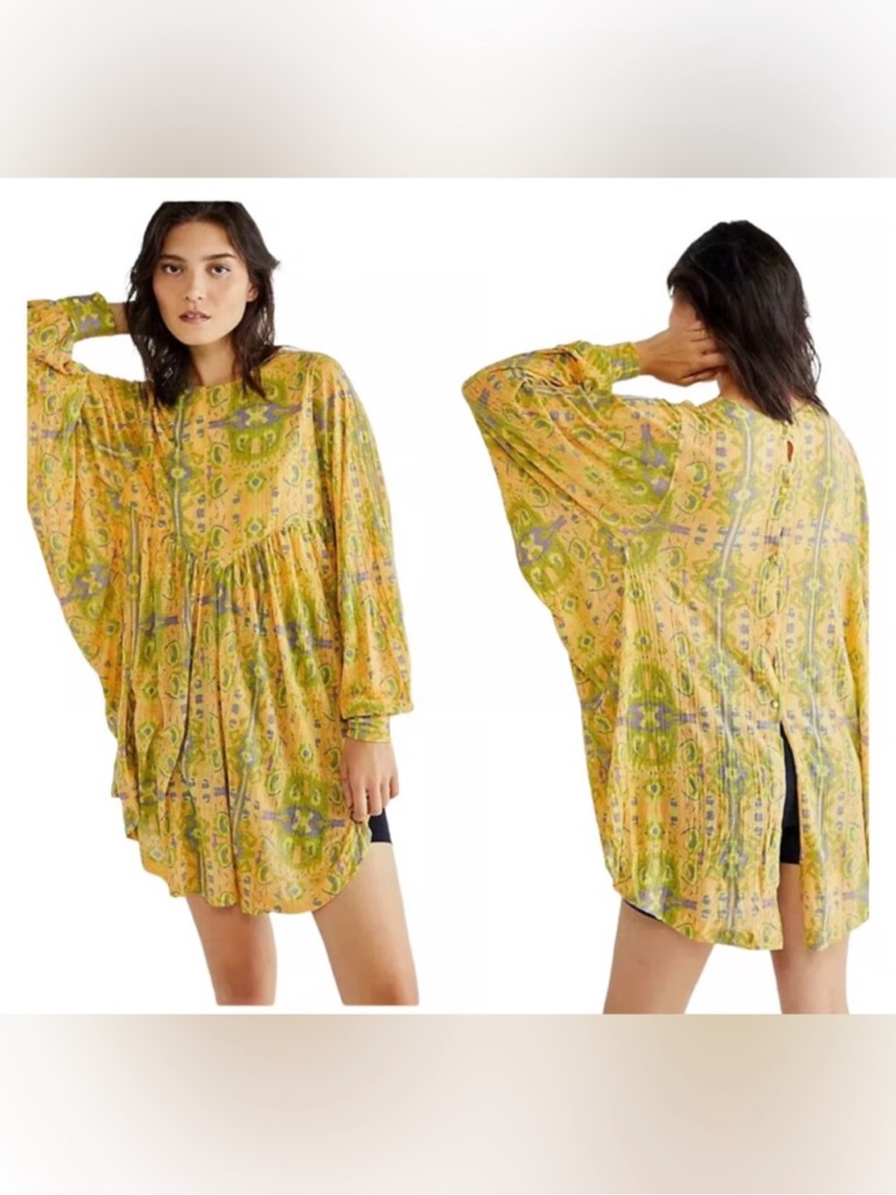 Free People NWZ “This Is It” Tunic Blouse Medium
